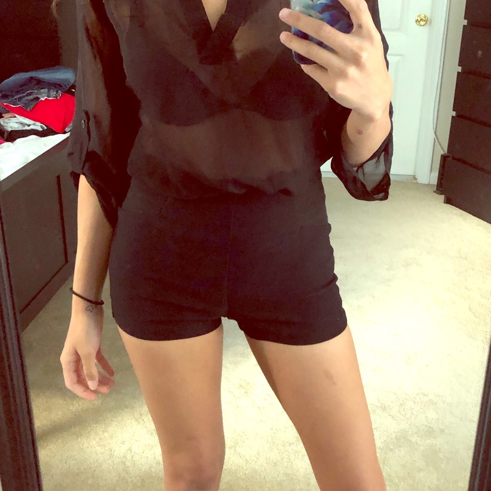 Stretchy high waist shorts